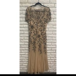 Adrianna Papell beaded gown size 16